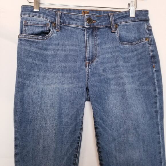 Kut From The Kloth Women's Blue Medium Wash Jeans Slim Straight Leg Size 4 - Picture 2 of 9